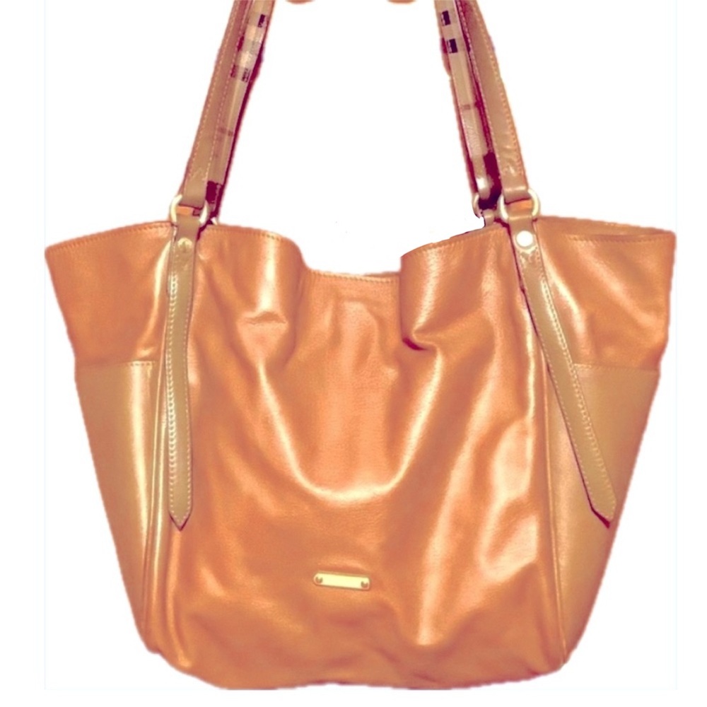 Vtg Burberry “Canterbury” Leather Bag